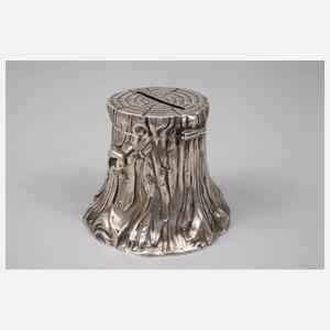 Spardose als Baumstamm