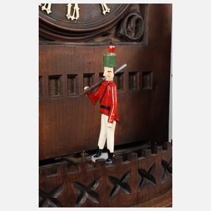 Automatenuhr mit Wachsoldat