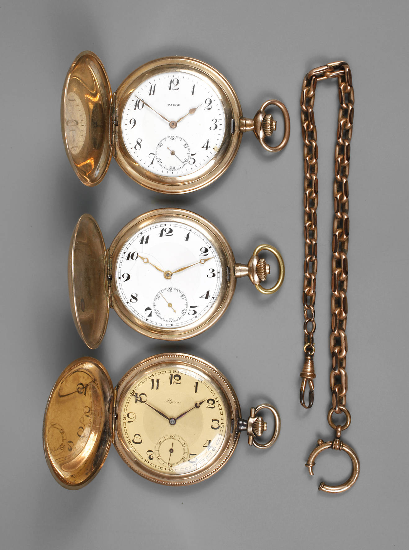 Drei Sprungdeckeluhren