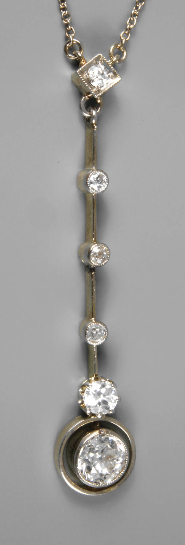 Feines Brillantcollier Art déco