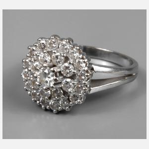 Damenring mit Brillantbesatz ca. 1 ct