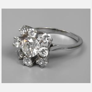 Damenring Weißgold mit Brillanten von ca. 1,6 ct
