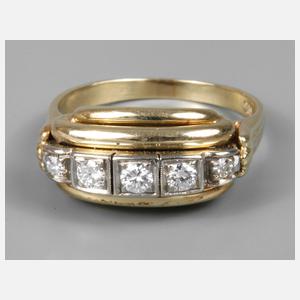 Damenring mit Brillantbesatz