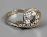 Eleganter Damenring mit Brillantbesatz