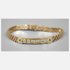 Ungewöhnliches Armband mit Brillanten