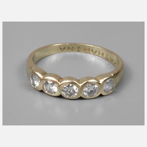 Damenring mit Brillantbesatz