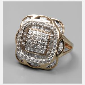 Damenring mit Diamanten von ca. 2,4 ct