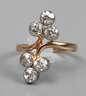 Damenring mit sechs Diamanten von ca. 1,3 ct