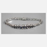Armband mit Saphir und Diamanten111