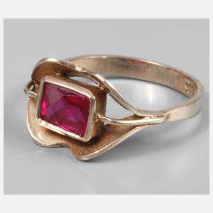 Damenring mit Steinbesatz