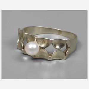 Damenring mit Perle