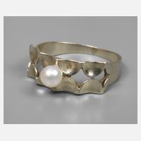 Damenring mit Perle111