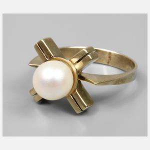 Damenring mit Zuchtperle