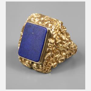 Herrenring mit Lapislazuli