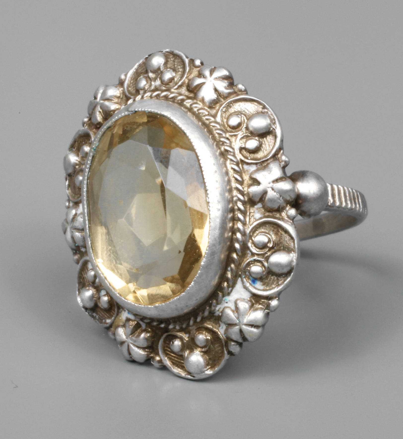 Silberring mit Citrin