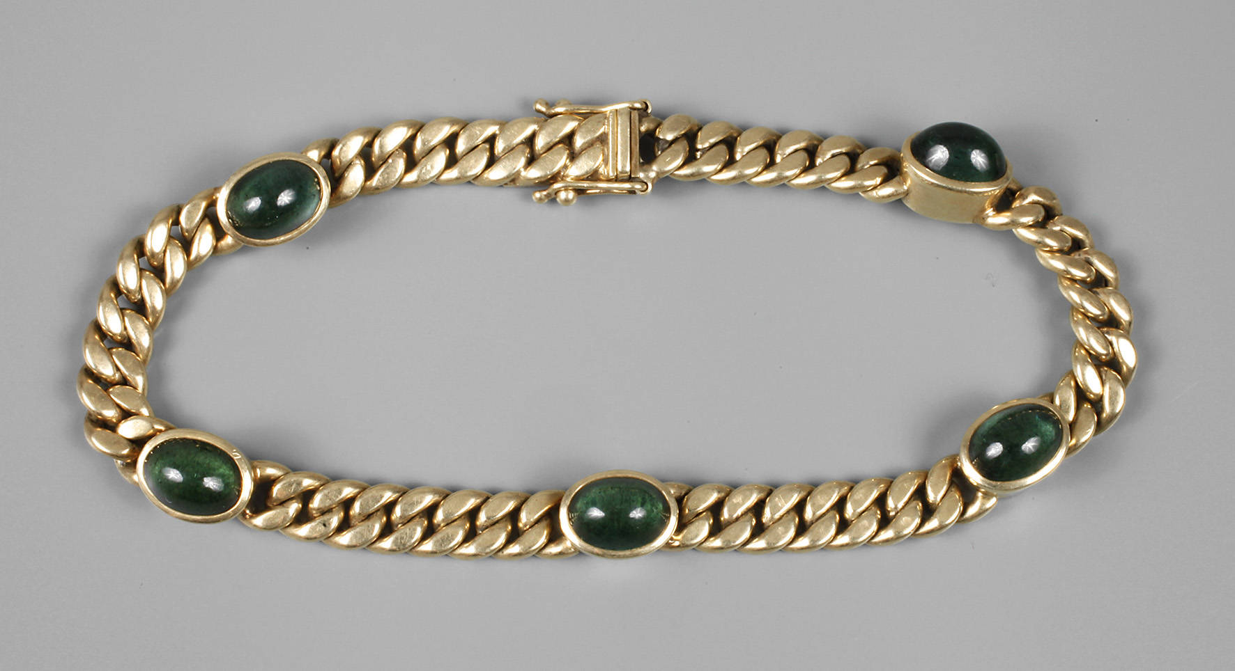 Panzerarmband mit Turmalinen