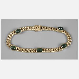 Panzerarmband mit Turmalinen