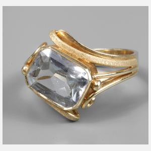 Damenring mit Aquamarin