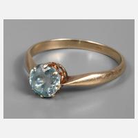 Damenring mit natürlichem blauen Zirkon111