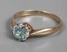 Damenring mit natürlichem blauen Zirkon