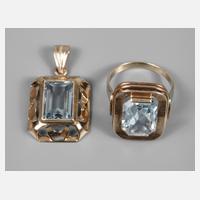 Ring und Anhänger mit Steinbesatz111