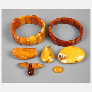 Konvolut Bernsteinschmuck