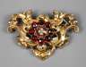 Biedermeierbrosche mit Granatbesatz