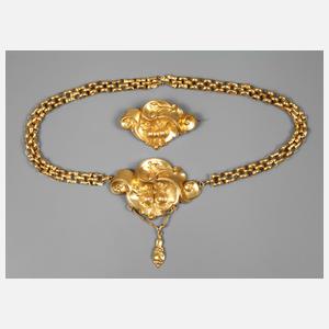 Collier und Brosche Biedermeier