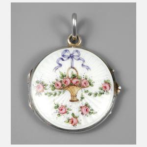 Feines Emailmedaillon