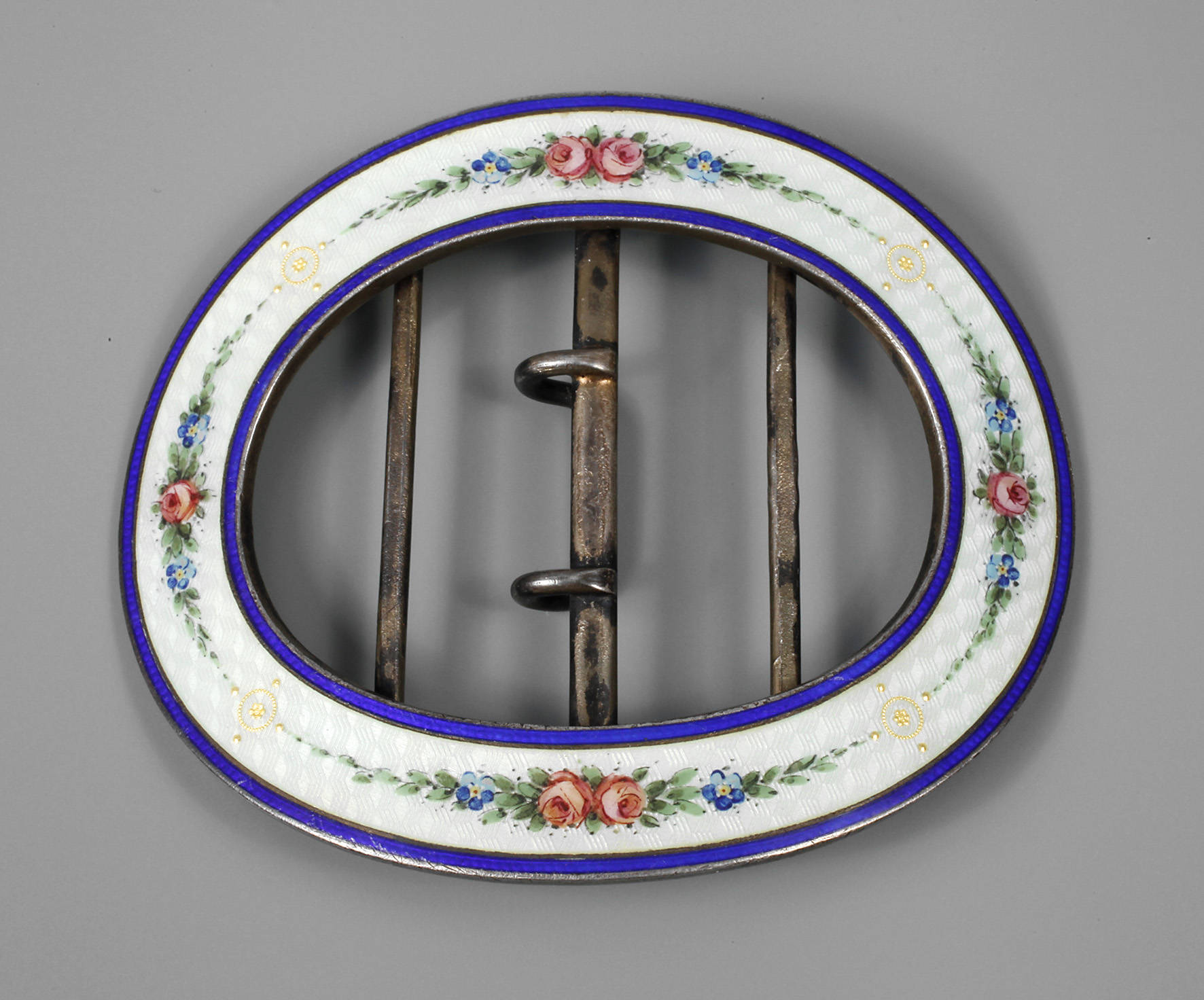 Gürtelschließe mit Emaileinlage