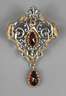 Brosche mit Granatbesatz