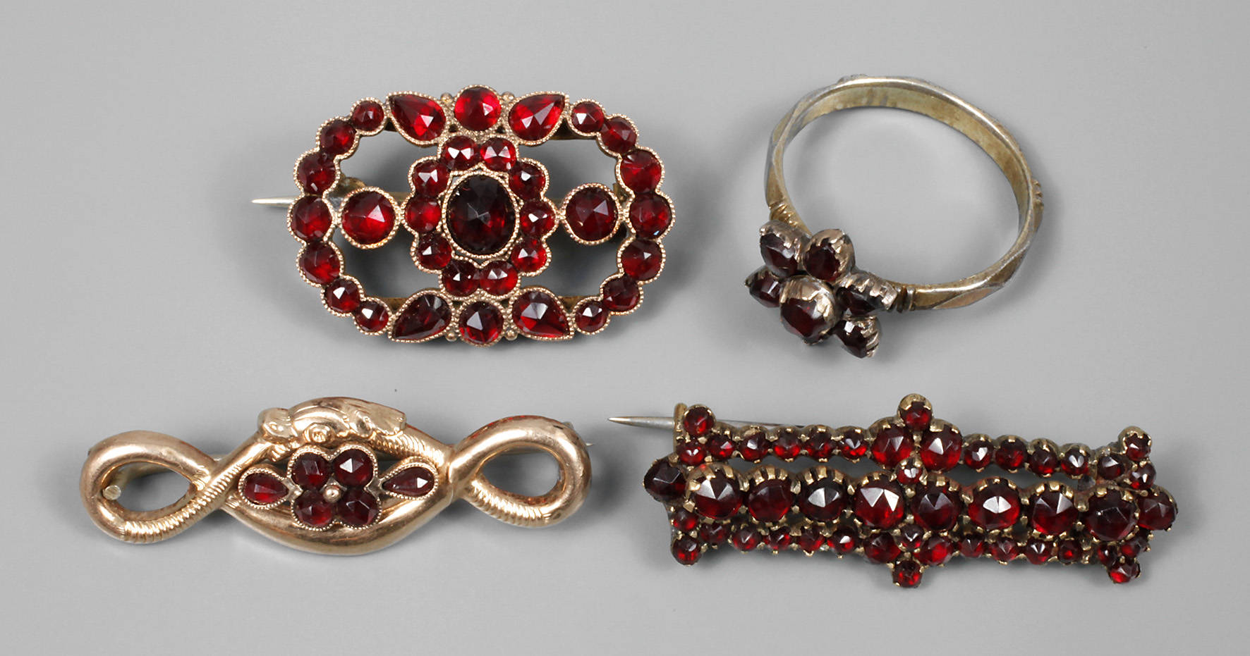 Konvolut Granatschmuck