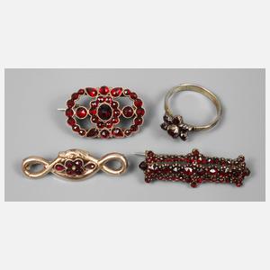 Konvolut Granatschmuck