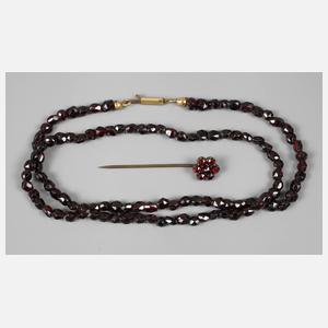 Zwei Teile Granatschmuck