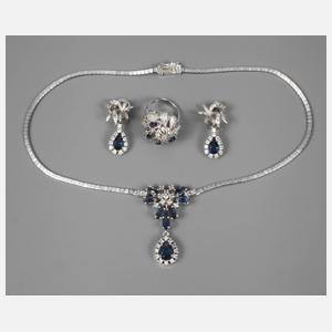Aufwendiges Schmuckset mit Steinbesatz