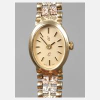 Goldene Damenarmbanduhr111