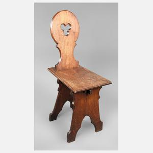 Neogotischer Brettstuhl