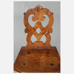 Vier Brettstühle Barock