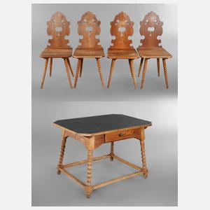 Bäuerliche Sitzgruppe