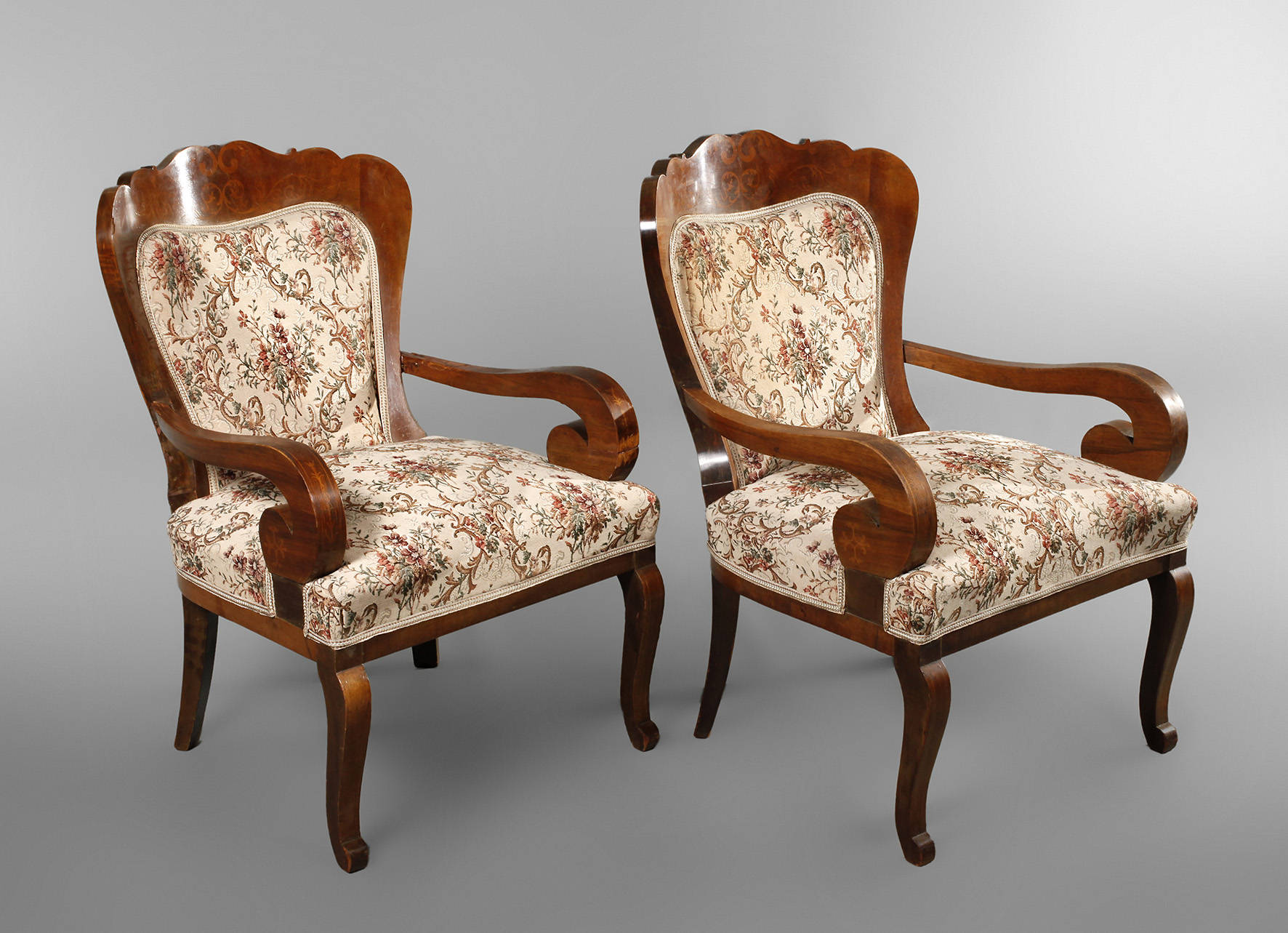 Paar Sessel Spätbiedermeier