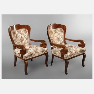 Paar Sessel Spätbiedermeier