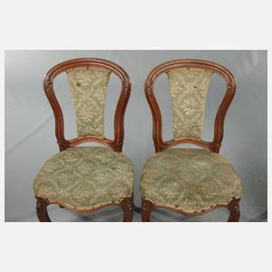 Vier Polsterstühle Louis Philippe