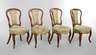 Vier Polsterstühle Louis Philippe
