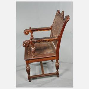 Prächtiger Armlehnsessel Historismus
