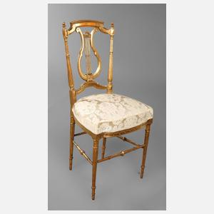 Salonstuhl mit Lyramotiv