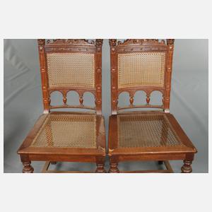 Vier ausgefallene Stühle Gründerzeit