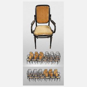 36 Armlehnstühle Thonet