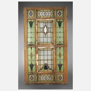Großes Bleiglasfenster Jugendstil