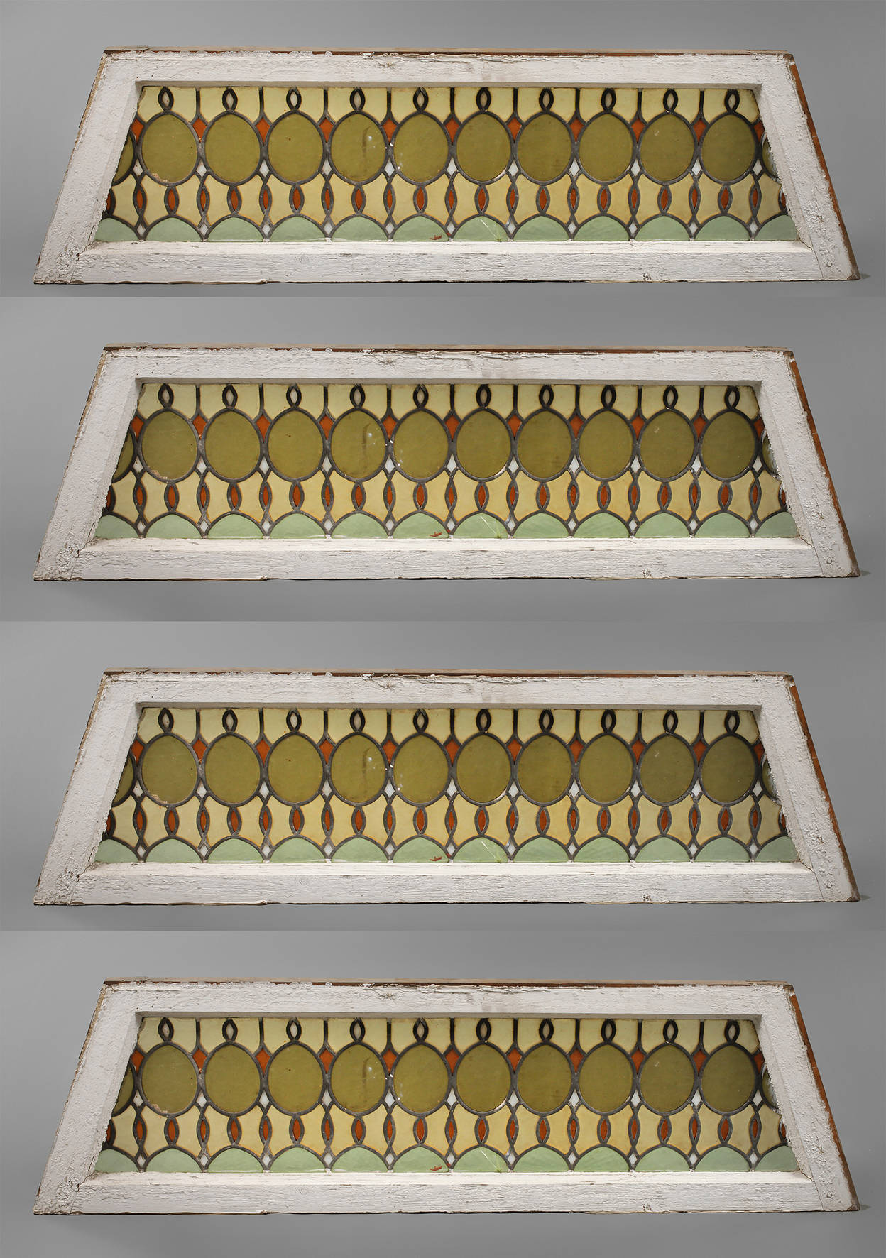 Vier Bleiverglasungen