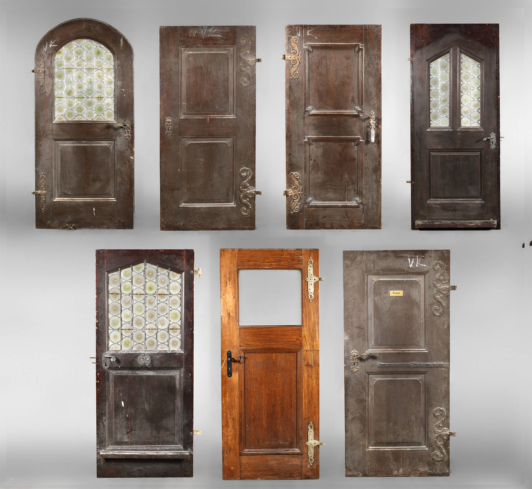 Konvolut Neobarock-Türen